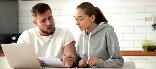 Par räknar på lån